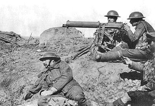 Vickers machine gun in the Battle of Passchendaele September 1917